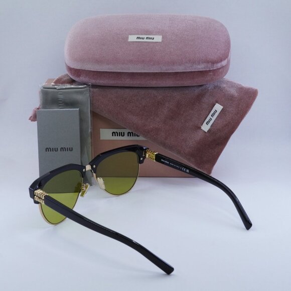 Miu Miu MU09ZS 1AB07O Aviator Sunglasses – Black main image 6